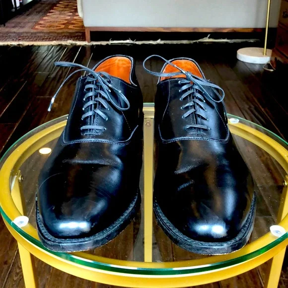 Black Allen Edmonds “Carlyle”, size 14, B Width Carlyle Plain-toe Oxford Dress Shoe | Men main image 4